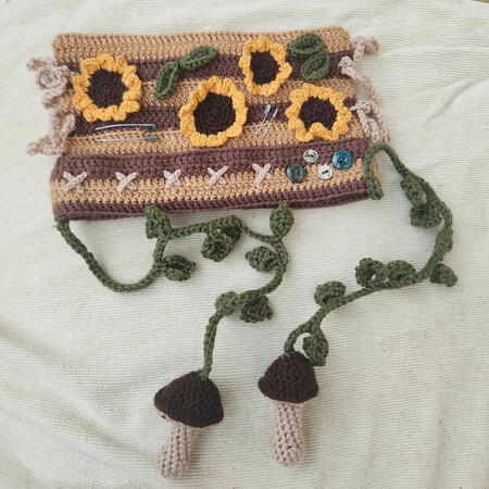 sunflower cat beanie